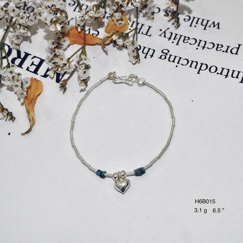Traditional Handmade Silver Bracelet - Solid 98% Pure Silver