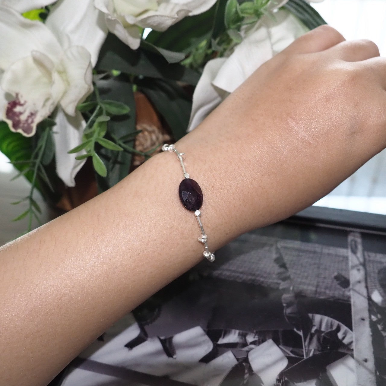 Handcrafted Silver Bracelet - 98% Pure Silver Minimalist Link