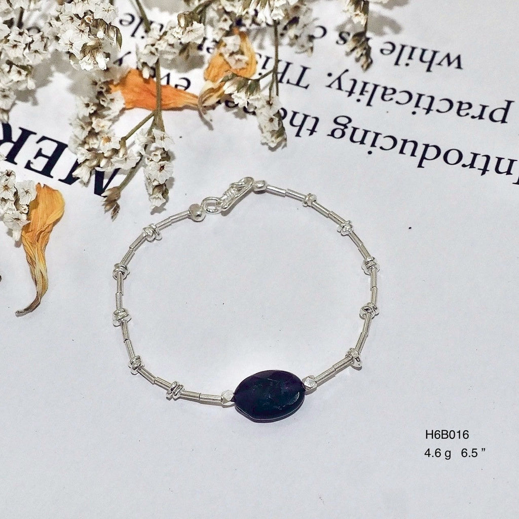 Handcrafted Silver Bracelet - 98% Pure Silver Minimalist Link
