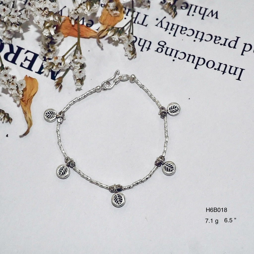 Hand-Hammered Silver Bracelet in 98% Pure Silver