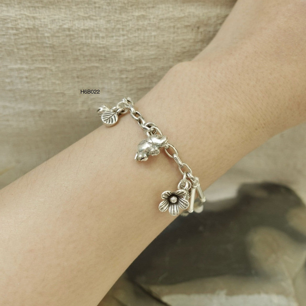 Elegant Silver Bracelet, Handmade with 98% Pure Silver
