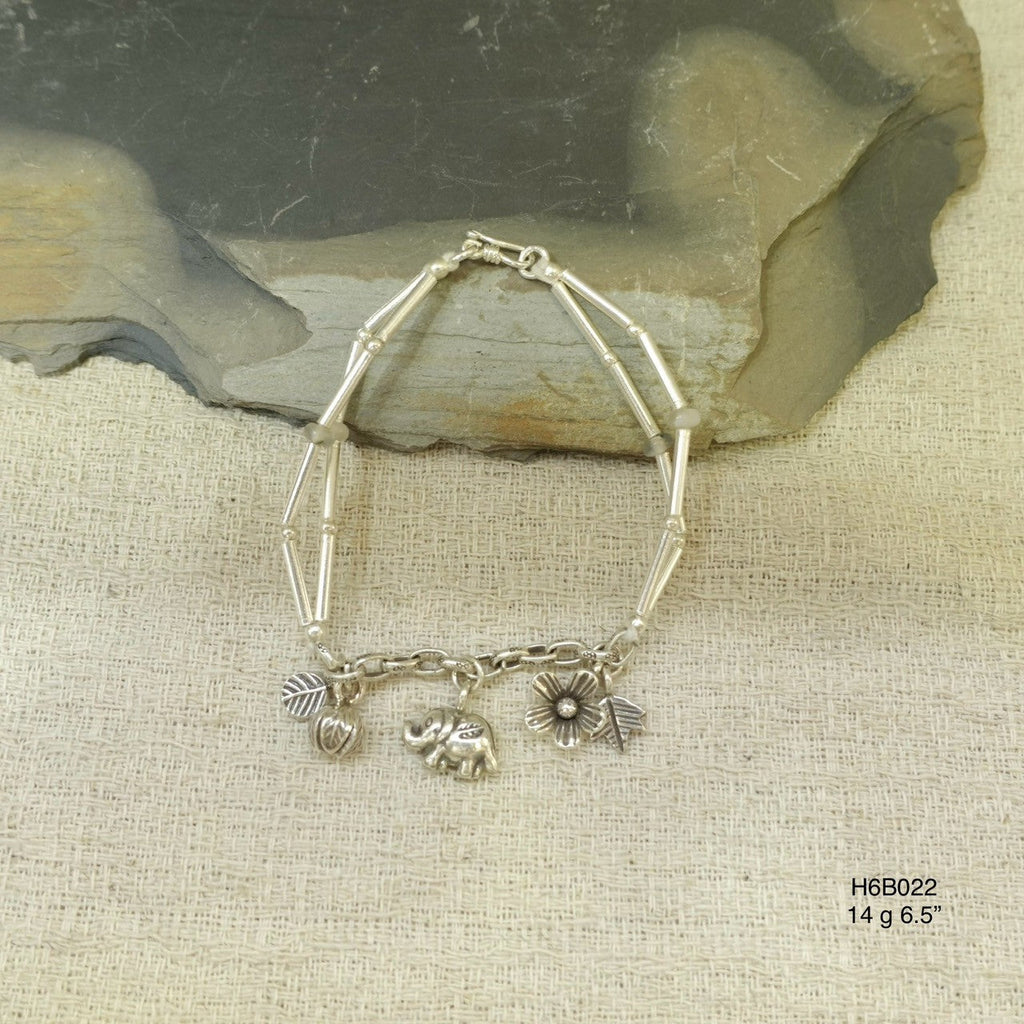 Elegant Silver Bracelet, Handmade with 98% Pure Silver