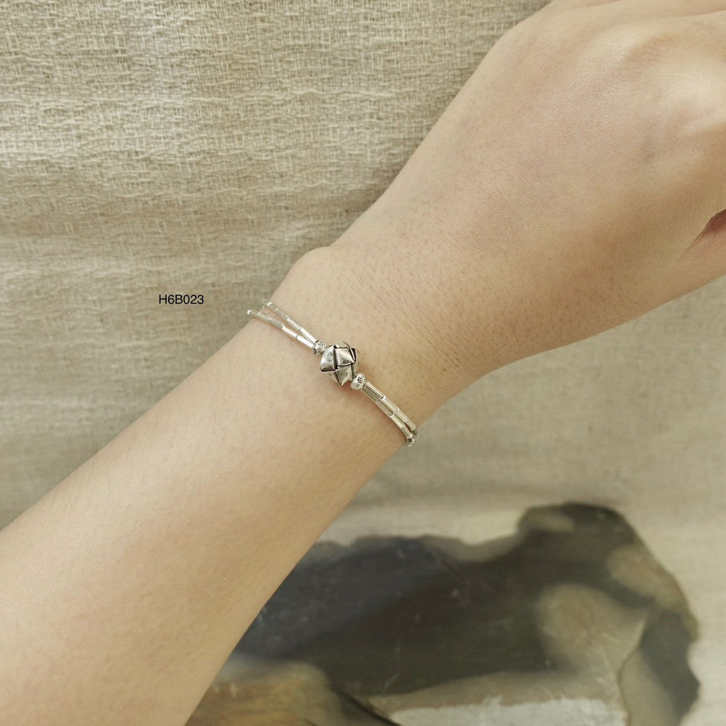 Handmade Silver Bracelet for Her - 98% High-Purity Silver