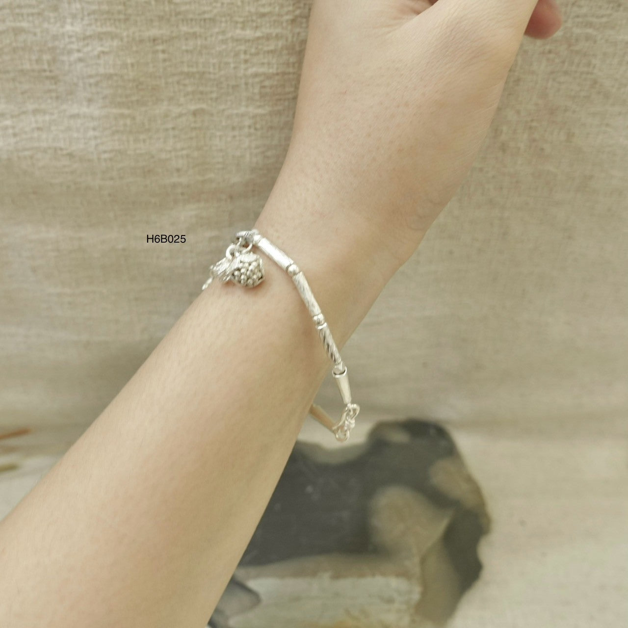 Dainty Handmade Silver Bracelet - Genuine 98% Pure Silver