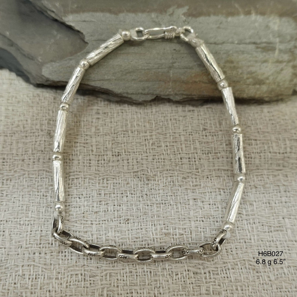 98% Pure Silver Bracelet - Romantic Handmade Anniversary Gift