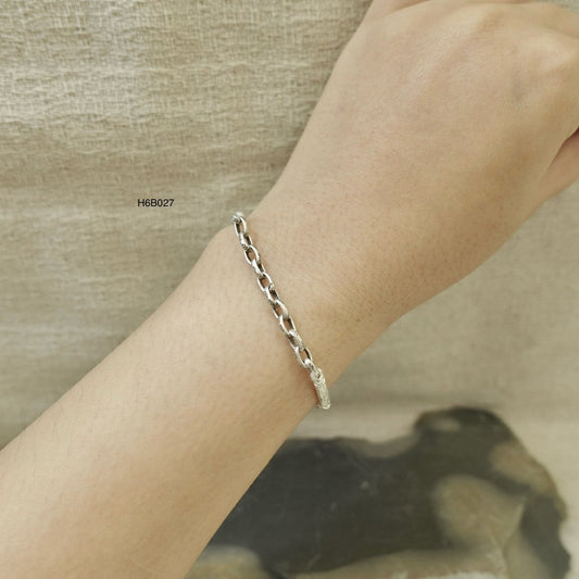 98% Pure Silver Bracelet - Romantic Handmade Anniversary Gift