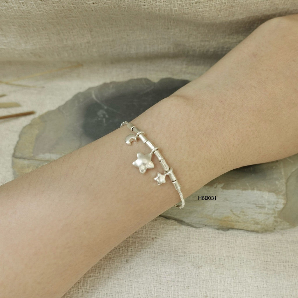 98% Pure Silver Bracelet - Handmade Minimalist
