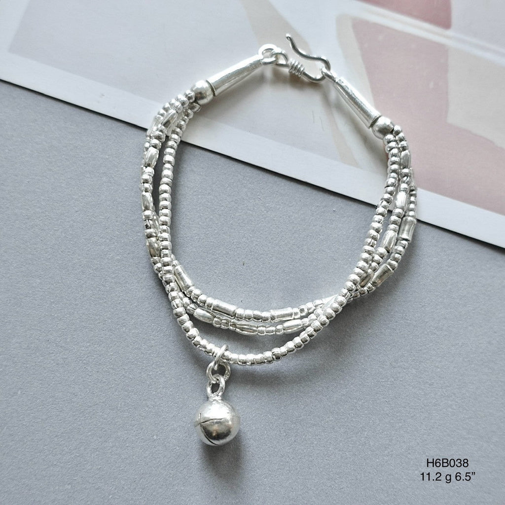 Fine Silver Bracelet (98%) - Handcrafted Design