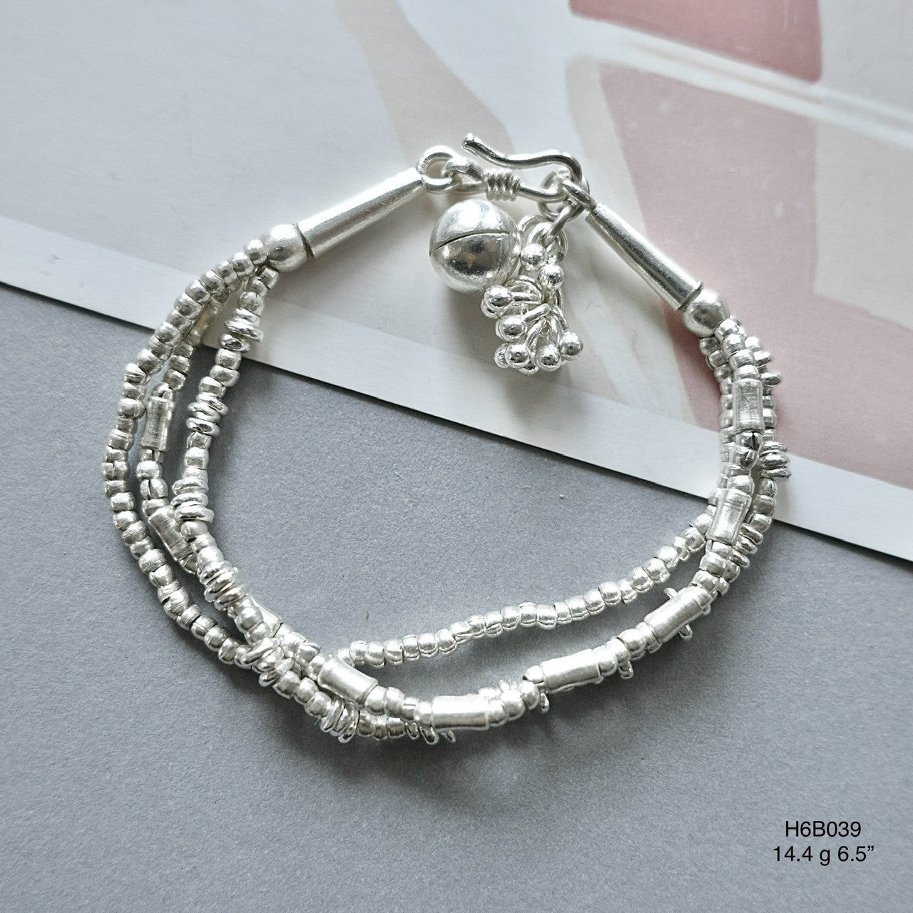 Pure 98% Silver Bracelet - Handmade Solid Silver