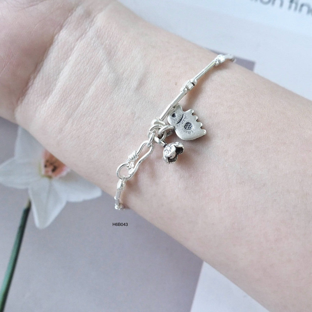 Raw Beauty Silver Bracelet - 98% Pure Handmade Silver