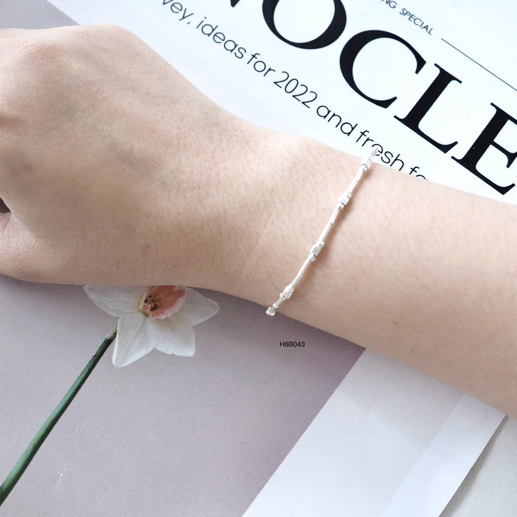Raw Beauty Silver Bracelet - 98% Pure Handmade Silver