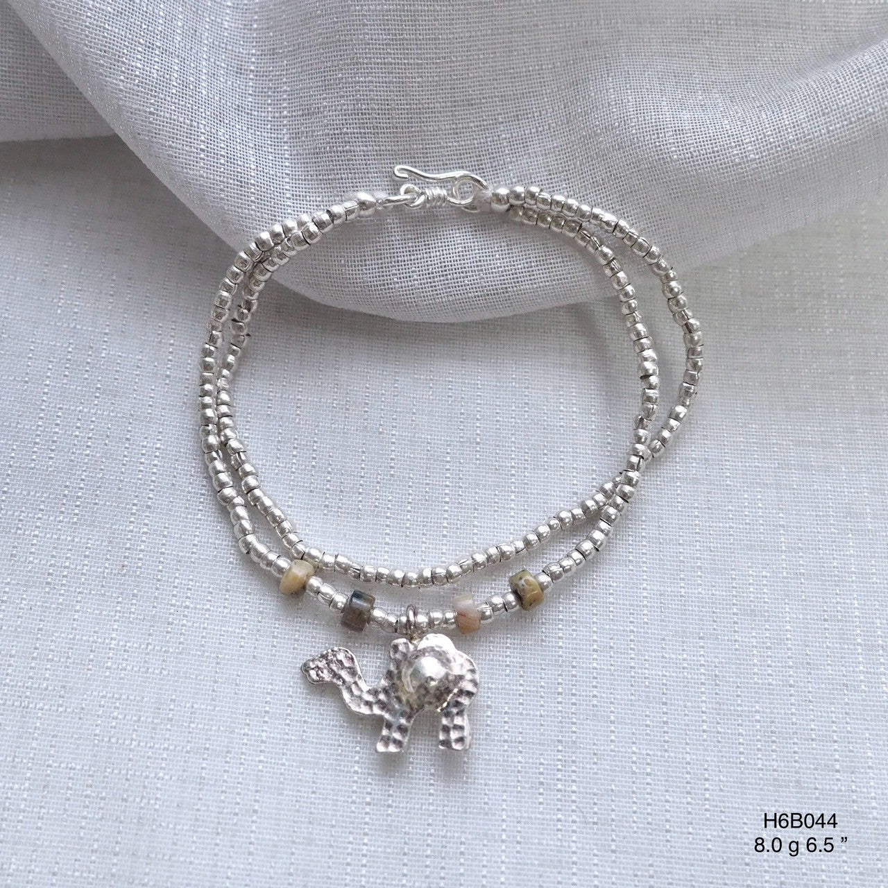 Organic Shape 98% Pure Silver Bracelet - Hand-Cast
