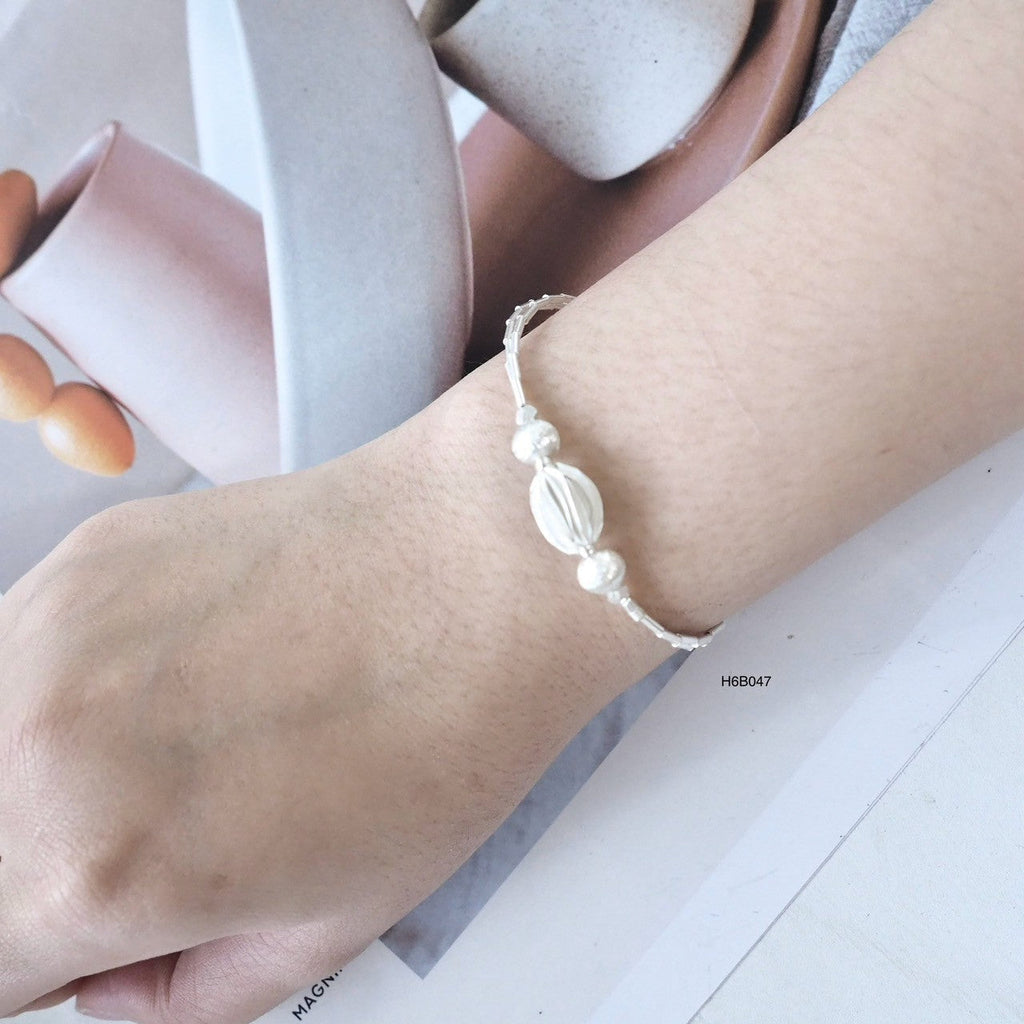 Everyday 98% Pure Silver Bracelet - Soft Luster Handmade