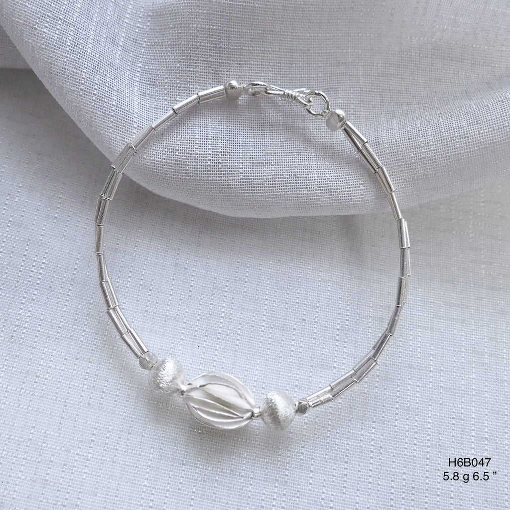 Everyday 98% Pure Silver Bracelet - Soft Luster Handmade