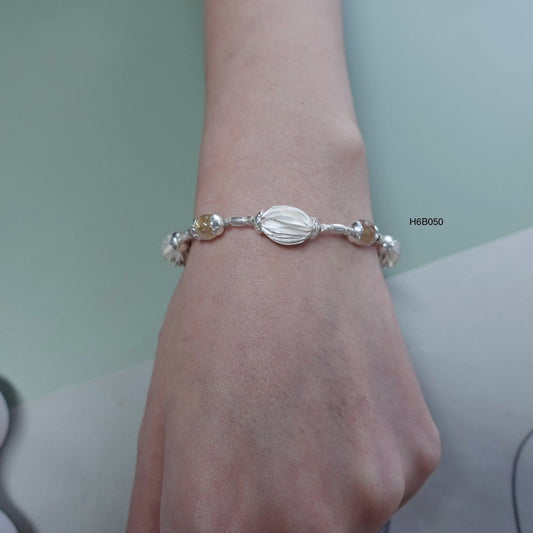 Chunky 98% Pure Silver Bracelet - Solid Handmade Jewelry