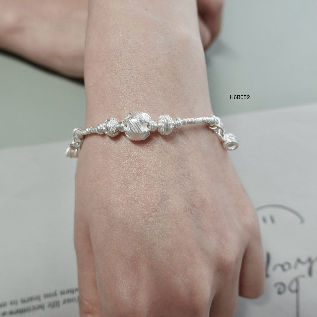 Handmade Silver Bracelet - Crafted with Solid 98% Pure Silver
