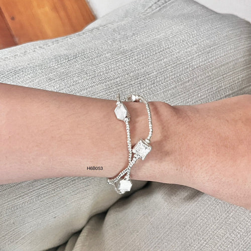 98% Fine Silver Bracelet - Minimalist Handmade Artisan Design