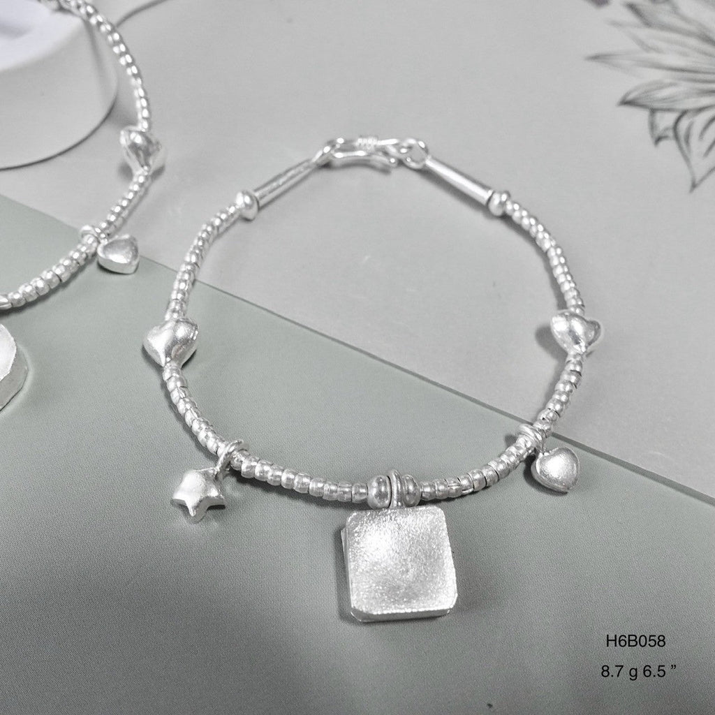 Solid 98% Silver Bracelet | 100% Handmade High-Purity Silver