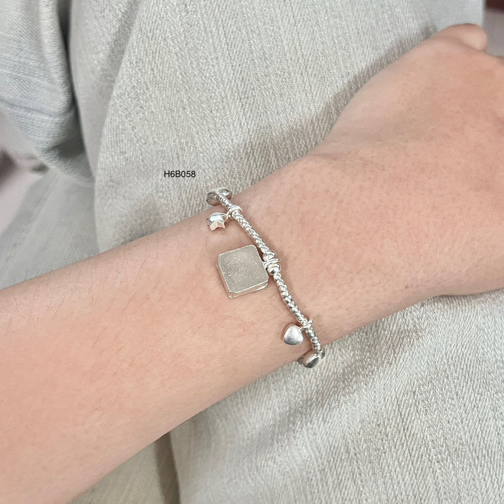 Solid 98% Silver Bracelet | 100% Handmade High-Purity Silver