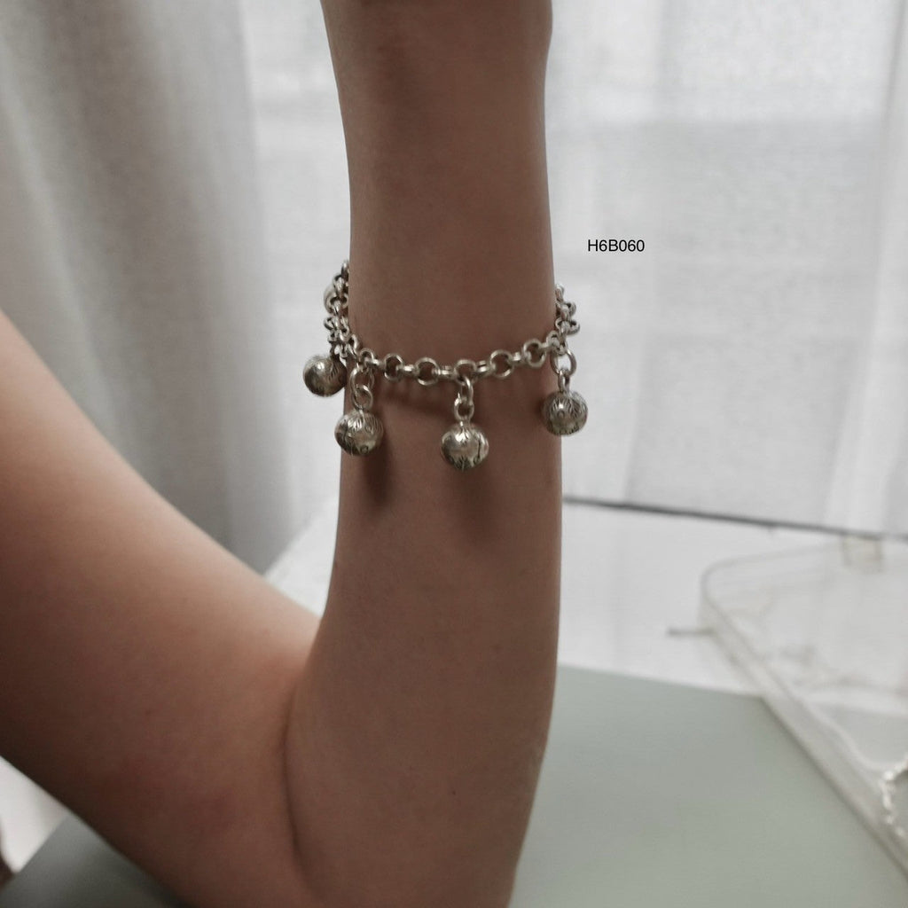 Premium 98% Pure Silver Bracelet - Hand-Forged Textured Style