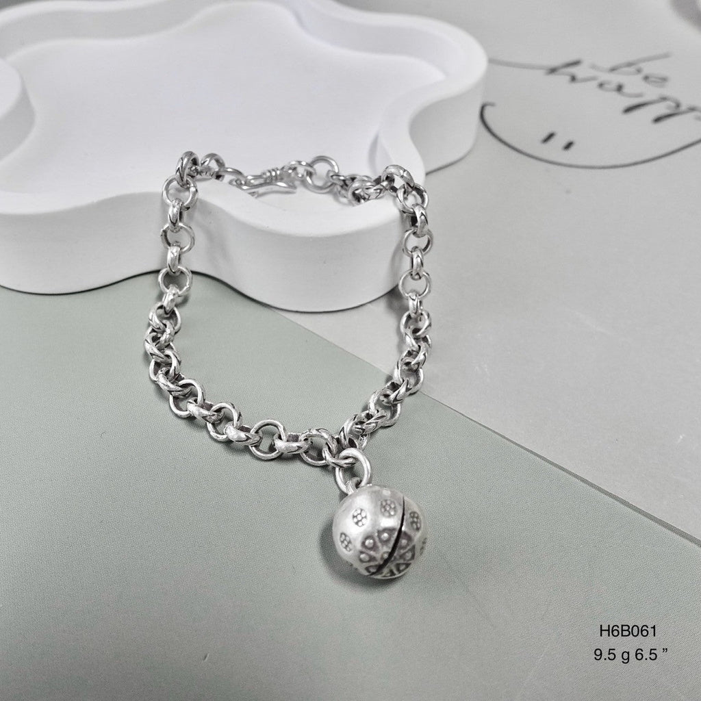 Handmade Silver Bracelet - Made of 98% Pure Fine Silver