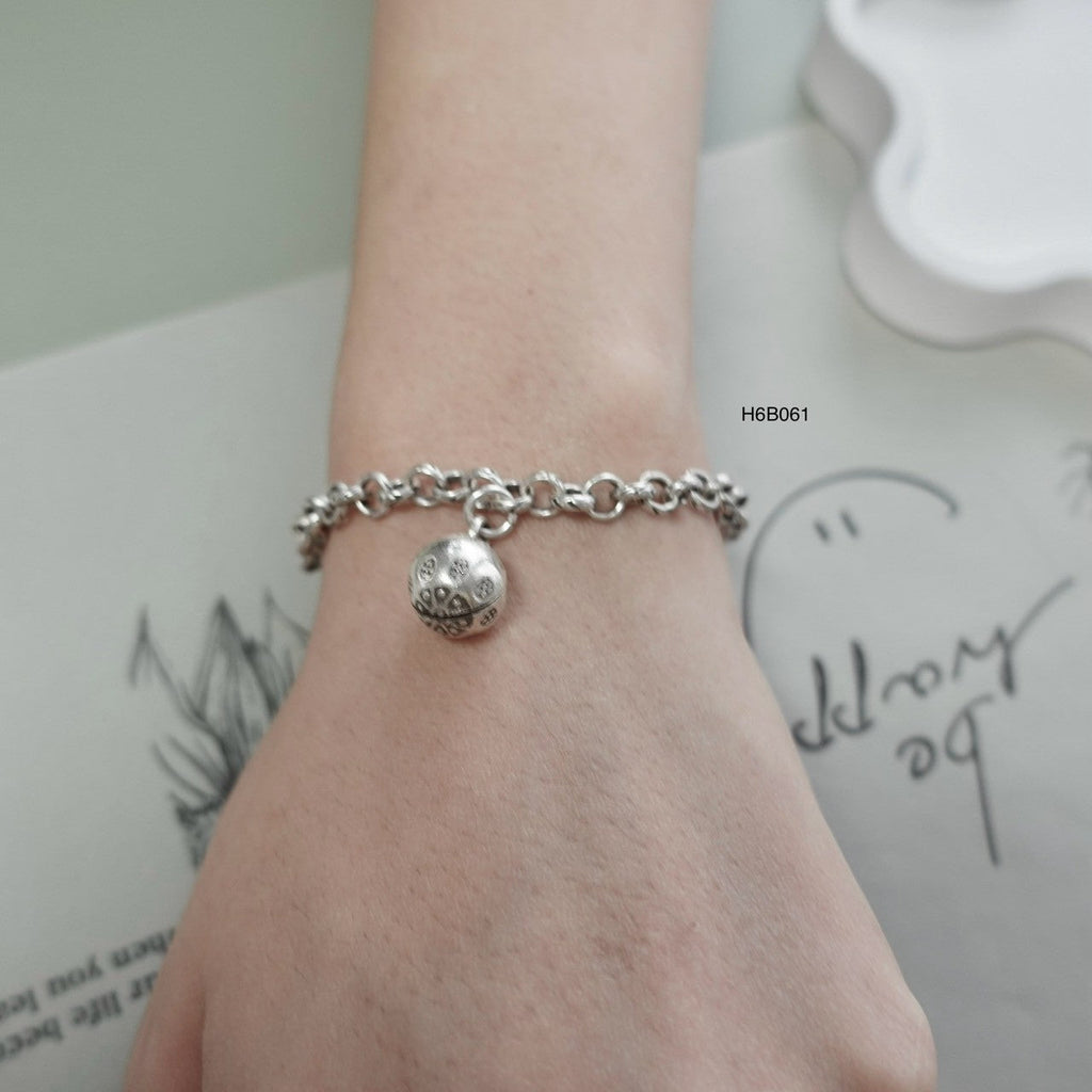 Handmade Silver Bracelet - Made of 98% Pure Fine Silver