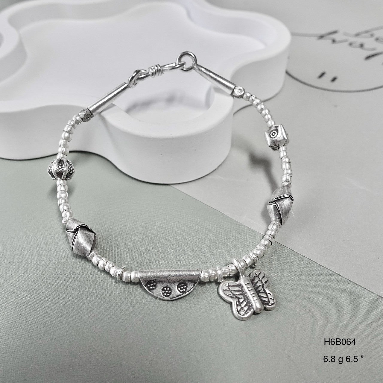 98% Pure Silver Bracelet - Hand-Polished Minimalist Jewelry