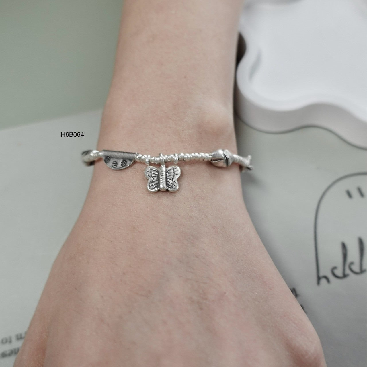 98% Pure Silver Bracelet - Hand-Polished Minimalist Jewelry