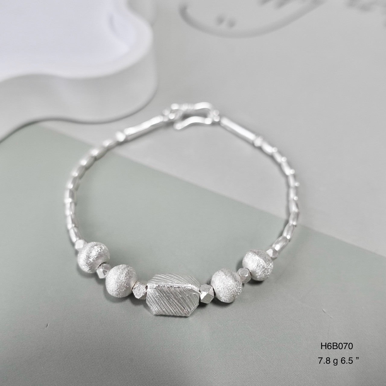 Polished 98% Pure Silver Bracelet | Solid Handmade Quality