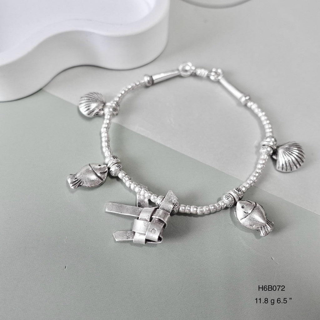 Solid 98% Fine Silver Bracelet, Handmade Artisan Quality