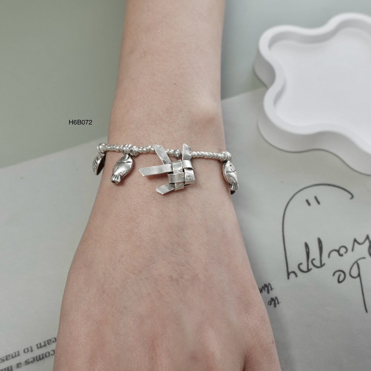 Solid 98% Fine Silver Bracelet, Handmade Artisan Quality