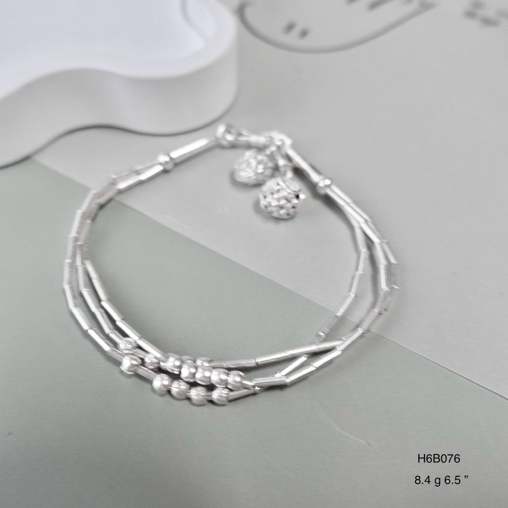 Premium 98% Pure Silver Bracelet - Hand-Textured Finish