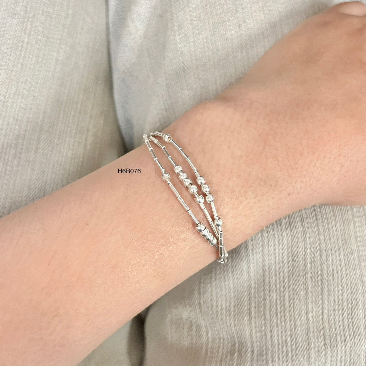 Premium 98% Pure Silver Bracelet - Hand-Textured Finish