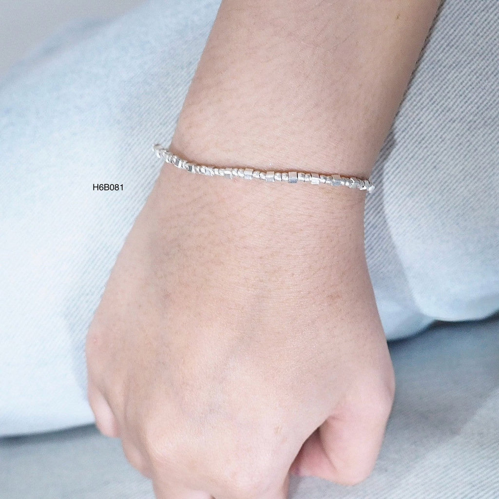 Handmade Silver Bracelet - Crafted from 98% Pure Silver