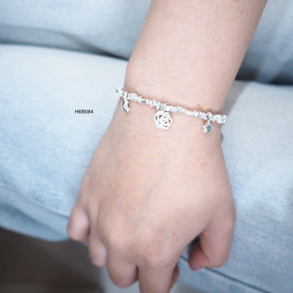 Custom Handmade Silver Bracelet - 98% Fine Silver Purity