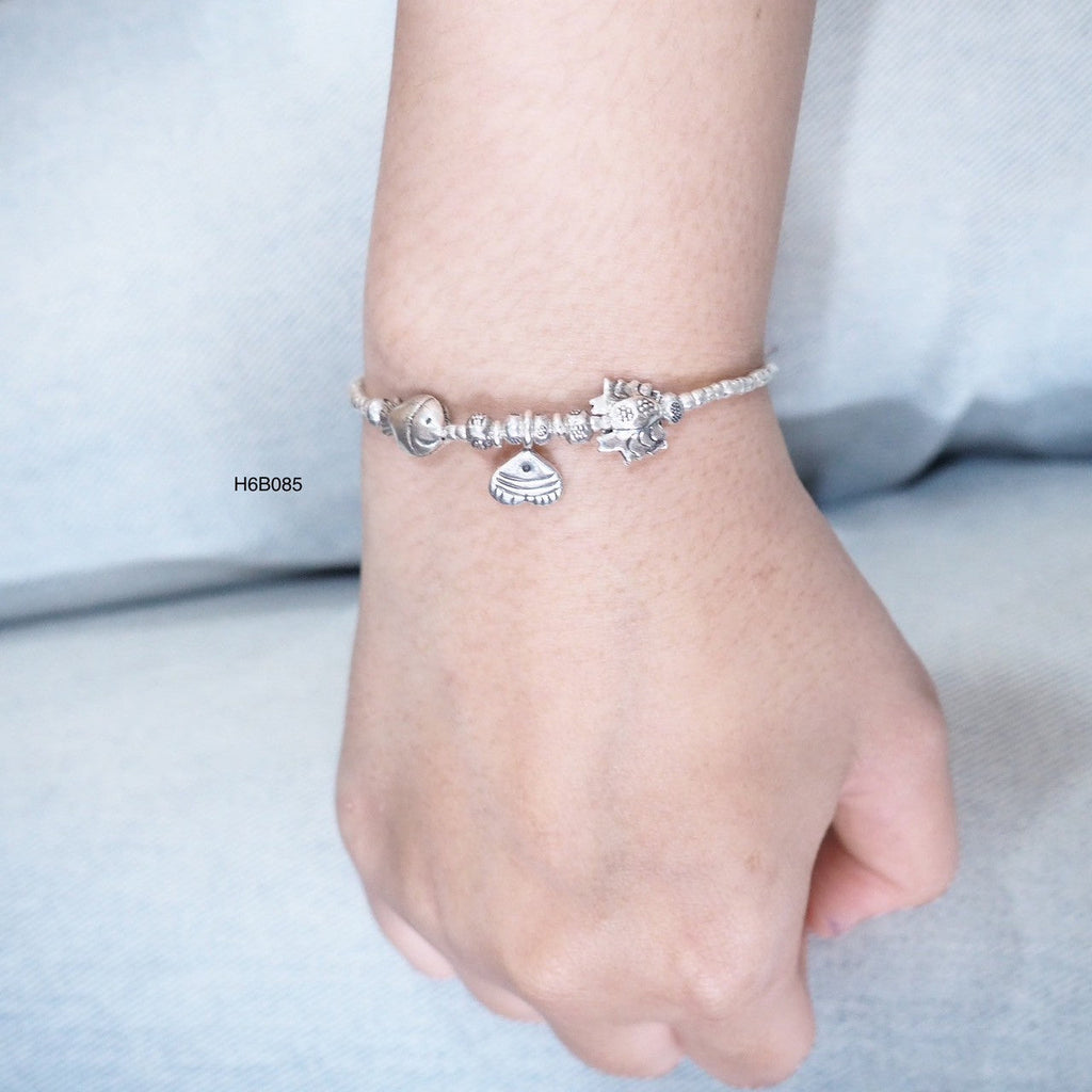 Traditional Handmade Silver Bracelet - Solid 98% Pure Silver