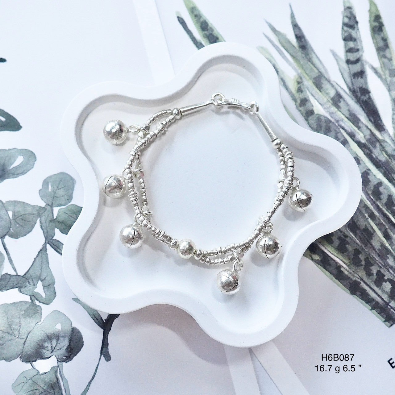 Handmade Fine Silver Bracelet (98% Purity) - One-of-a-Kind