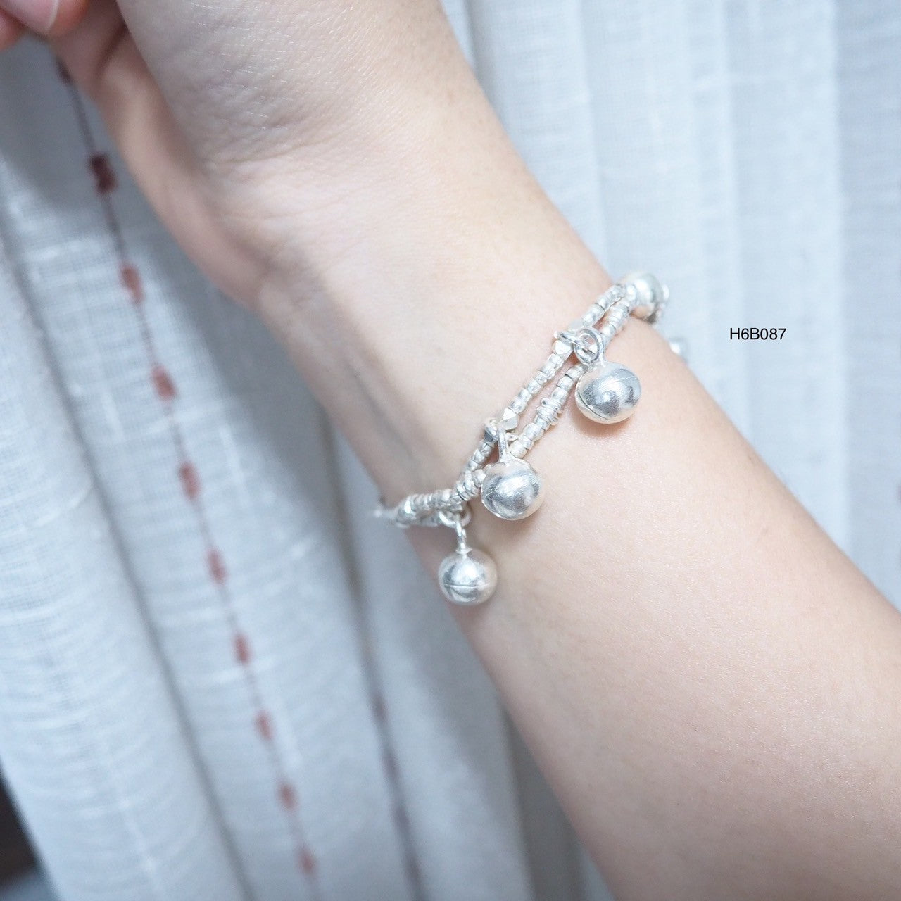 Handmade Fine Silver Bracelet (98% Purity) - One-of-a-Kind