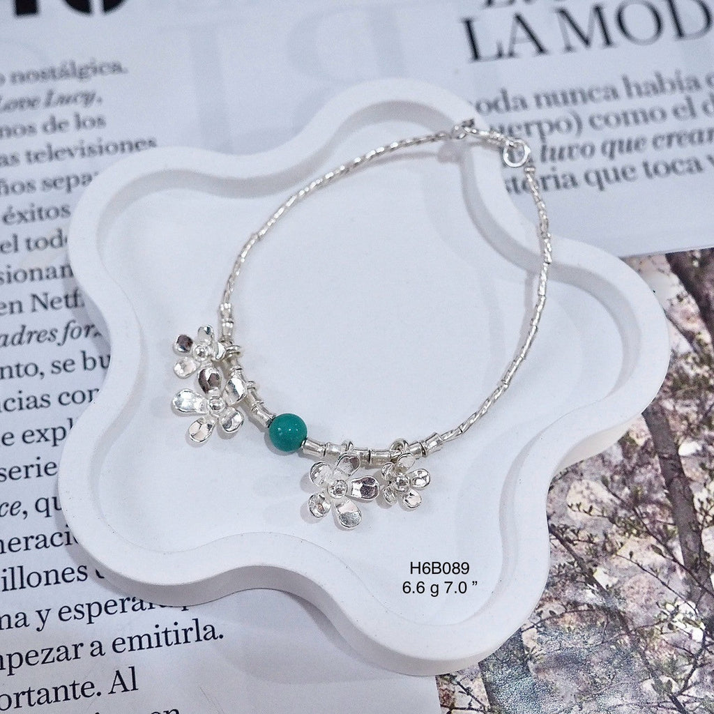 Artisan Silver Bracelet - 98% High-Purity Handmade Piece