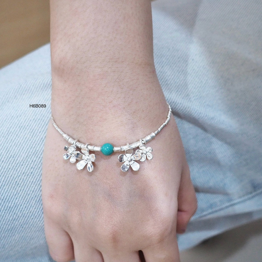 Artisan Silver Bracelet - 98% High-Purity Handmade Piece