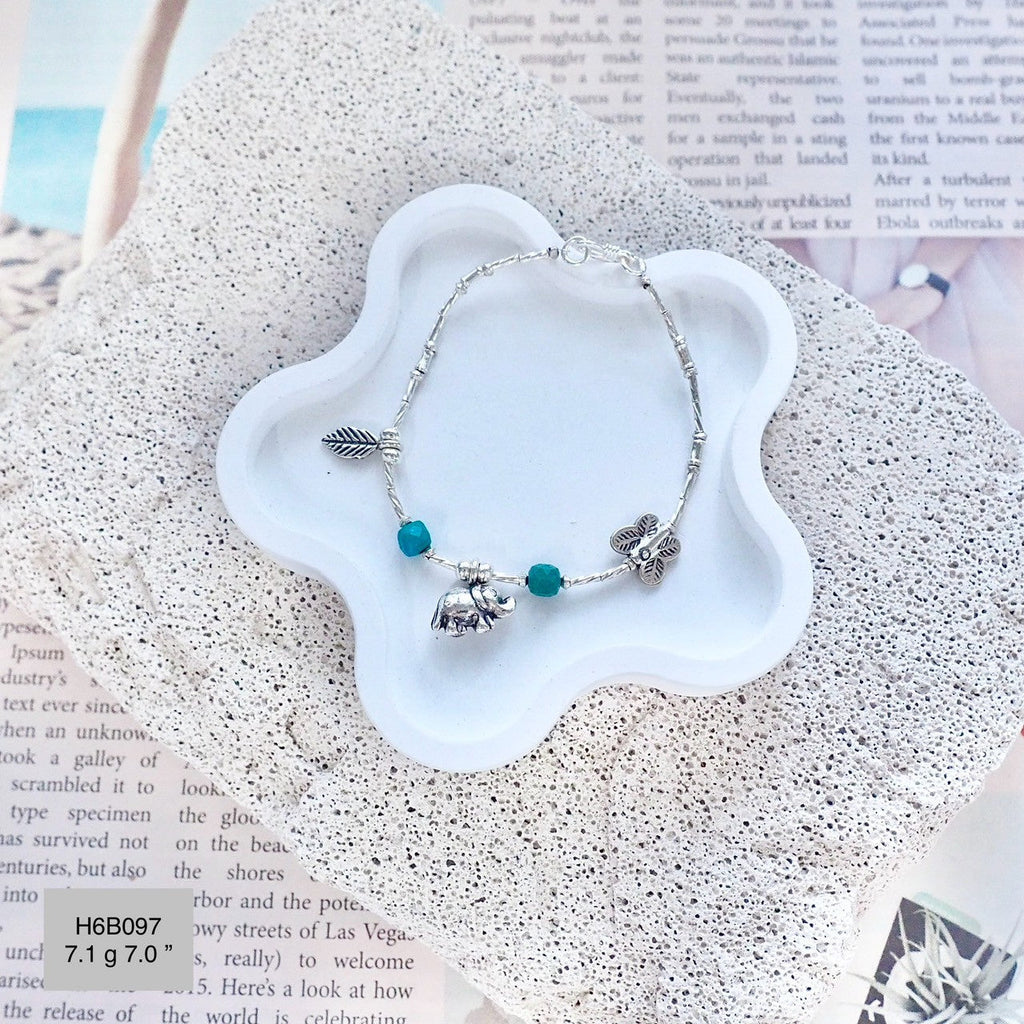 98% Pure Silver Bracelet - Romantic Handmade Anniversary Gift