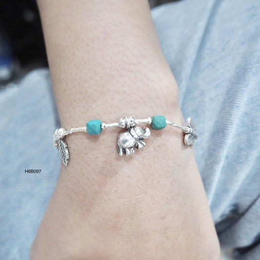 98% Pure Silver Bracelet - Romantic Handmade Anniversary Gift