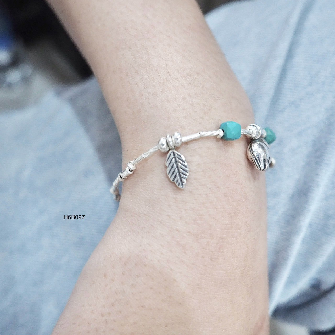 98% Pure Silver Bracelet - Romantic Handmade Anniversary Gift