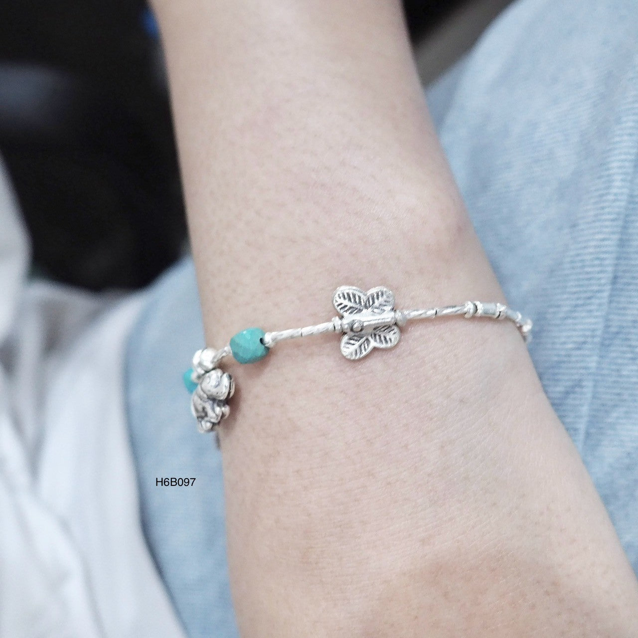 98% Pure Silver Bracelet - Romantic Handmade Anniversary Gift