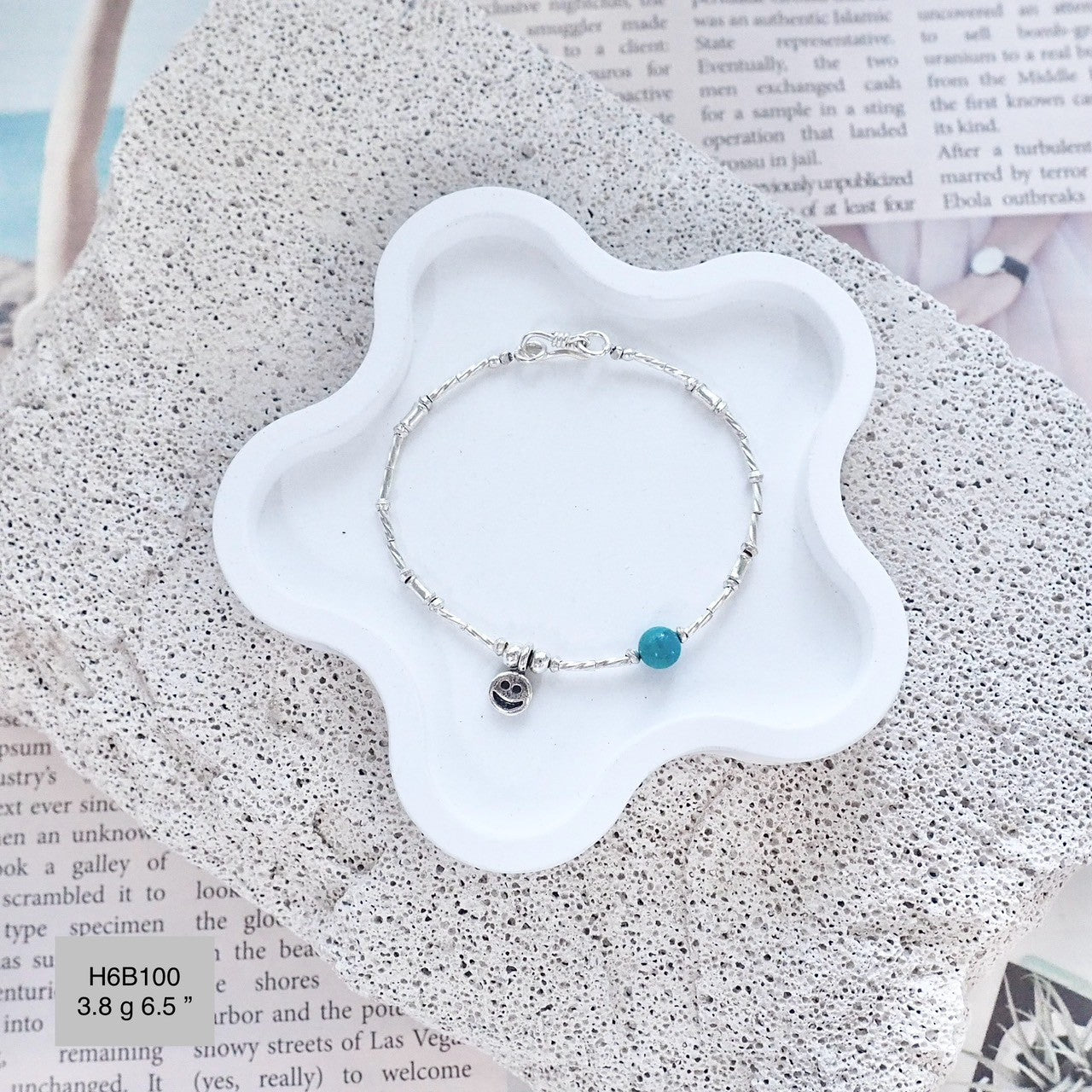 Sophisticated Silver Bracelet in 98% Pure Handmade Silver