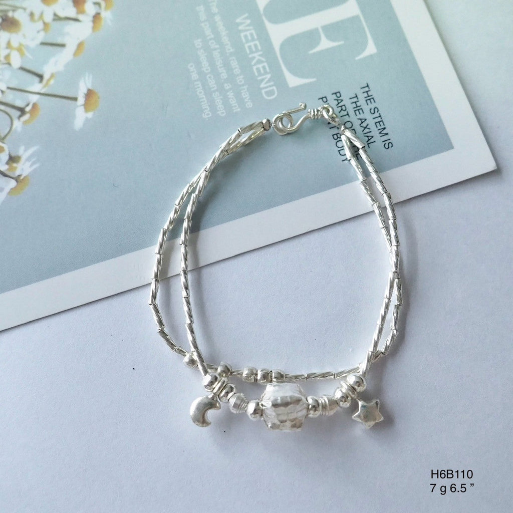Luxury you can actually feel: the 98% silver bracelet.