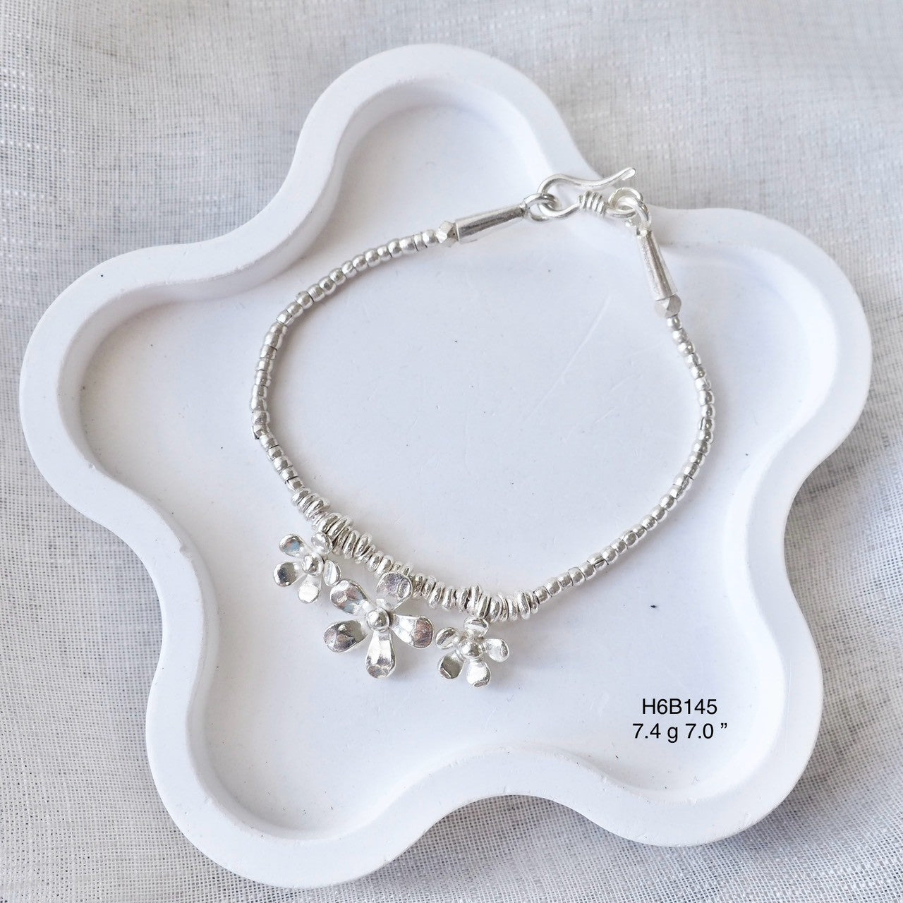 Modern luxury, one silver bracelet at a time.