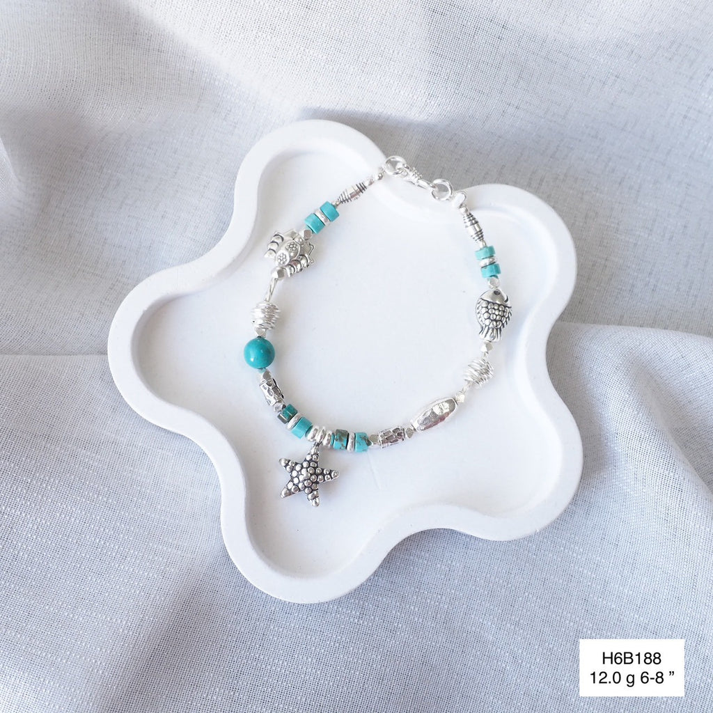 Luxury is handmade. Treat yourself to this silver bracelet.