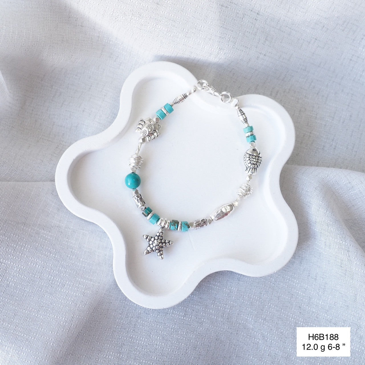 Luxury is handmade. Treat yourself to this silver bracelet.