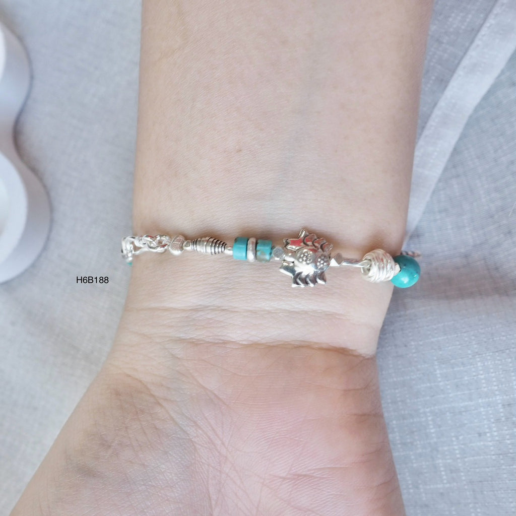 Luxury is handmade. Treat yourself to this silver bracelet.